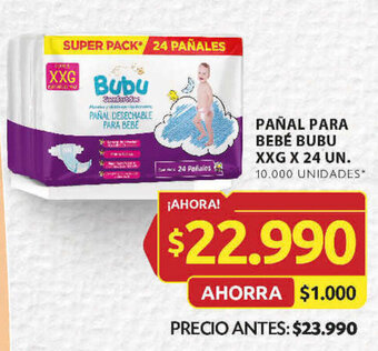 Ara PAÑAL PARA BEBÉ BUBU XXG X 24 UN. oferta