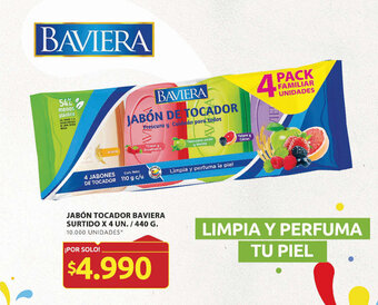 Ara JABÓN TOCADOR BAVIERA SURTIDO X 4 UN. / 440 G. oferta