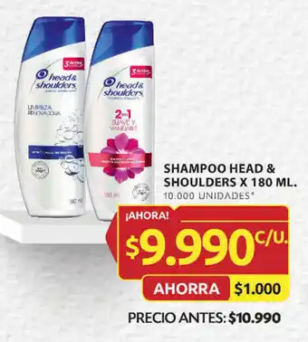 Ara SHAMPOO HEAD & SHOULDERS X 180 ML. oferta