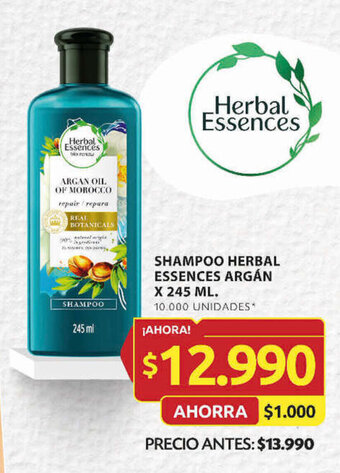 Ara SHAMPOO HERBAL ESSENCES ARGÁN X 245 ML. oferta