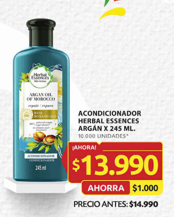 Ara ACONDICIONADOR HERBAL ESSENCES ARGÁN X 245 ML. oferta