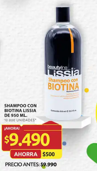 Ara SHAMPOO CON BIOTINA LISSIA DE 950 ML. oferta