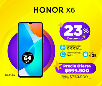 Alkomprar HONOR X6 64GB oferta