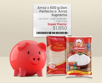 Makro Arroz x 500 g Don Perfecto o Arroz Supremo oferta