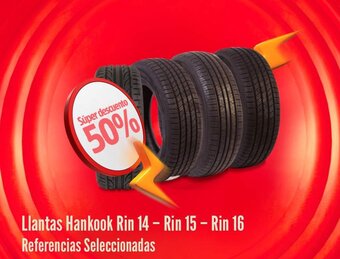 Makro Llantas Hankook Rin 14 - Rin 15 - Rin 16 Referencias Seleccionadas oferta
