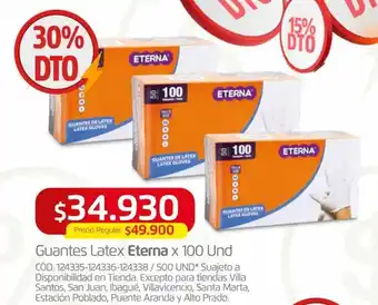Makro Guantes Latex Eterna x 100 Und oferta