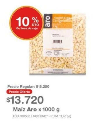Makro Maíz Aro x 1000 g oferta