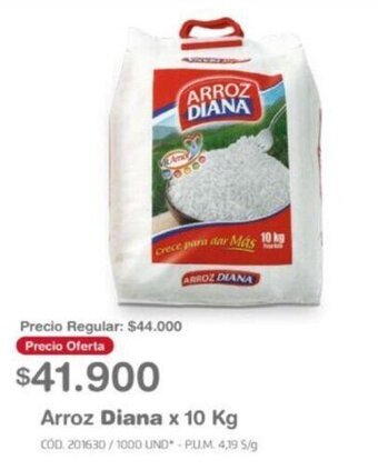 Makro Arroz Diana x 10 Kg oferta