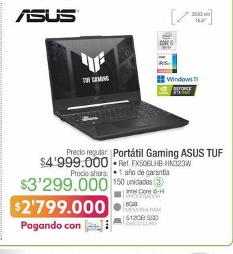 Jumbo Portátil gaming asus tuf oferta