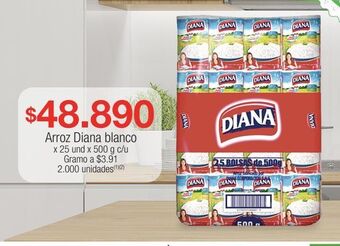 Jumbo Arroz diana blanco x 25 und x 500 g c/u oferta