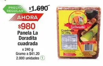 Jumbo Panela la doradita cuadrada x 240 g oferta
