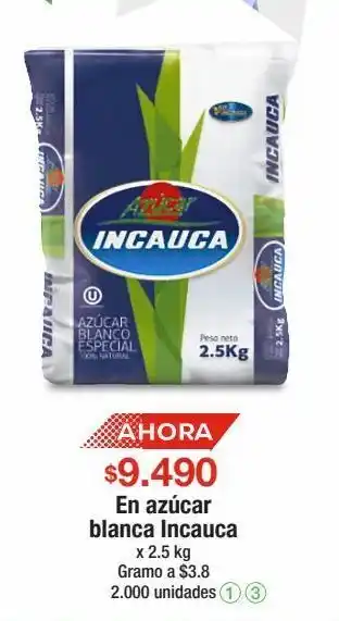 Jumbo Azúcar blanca incauca x 2.5 kg oferta