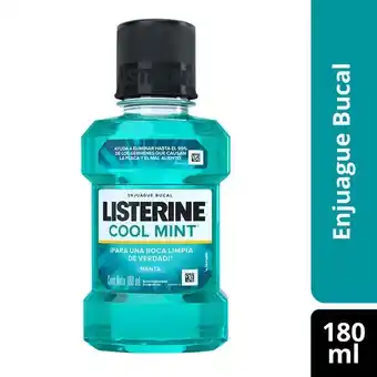 Superdroguería Olímpica Enjuague bucal listerine cool mint x180 ml oferta
