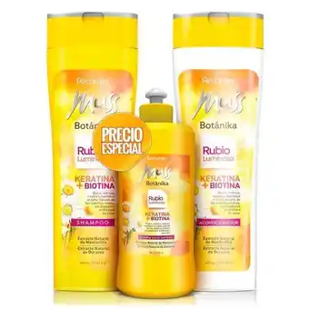 Mercaldas Shampoo muss x400 ml + acondicionador cabellos rubios x400 ml gratis crema de peinar oferta