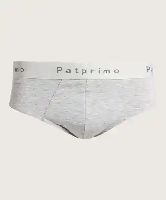 Calzoncillo tipo tanga unicolor en algodón con elástico expuesto