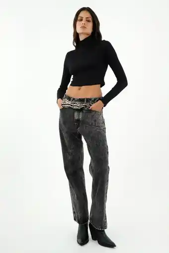 Tennis Camiseta cuello tortuga negra para mujer oferta
