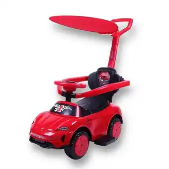 Éxito Carro paseador montable ferrari para bebes niños 4 en 1 con dirección que gira luz en las llantas ref 31 rojo oferta