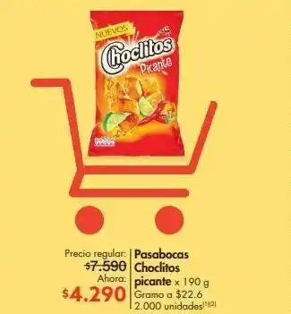 Pasabocas choclitos picante x 190g