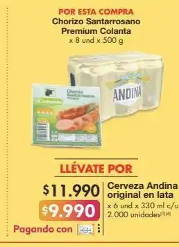 Metro Cerveza andina x 6un x 330ml oferta