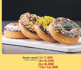 Metro Donuts a granel oferta