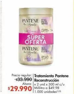 Metro Tratamiento reconstrucción pantene x 2un x 300ml oferta