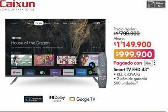 Metro Smart tv caixun oferta