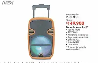 Metro Parlantes nex oferta