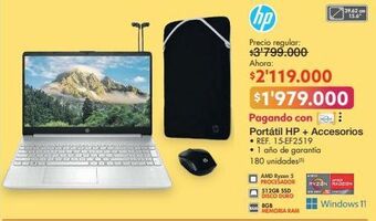 Metro Computador portátil hp oferta