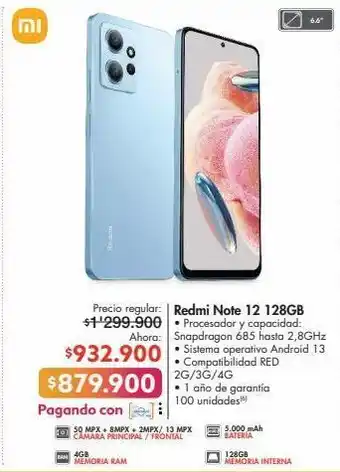 Metro Redmi note 12 oferta