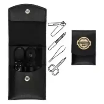 Home Sentry Manicure set cosmetic club con estuche negro en acero inoxidable sc29529 oferta