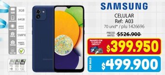 Colsubsidio SAMSUNG CELULAR Ref: A03 oferta
