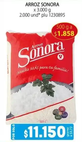 Colsubsidio ARROZ SONORA x 3.00 g oferta