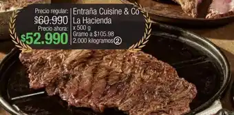 Jumbo Entraña Cuisine & Co. La Hacienda x 500 g oferta