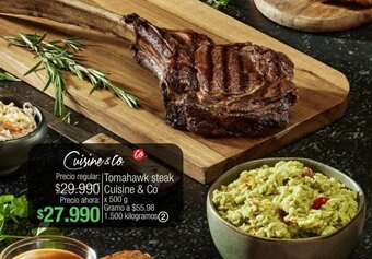Jumbo Tomahawk steak Cuisine & Co. x 500 g oferta