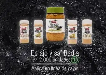 Jumbo En ajo y sal Badia oferta