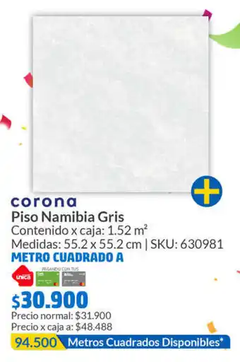corona Piso Namibia Gris