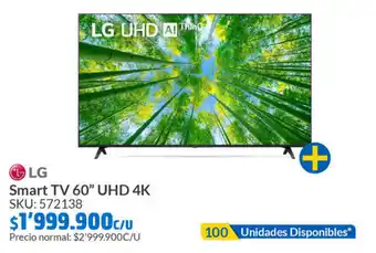 LG Smart TV 60" UHD 4K SKU: 572138