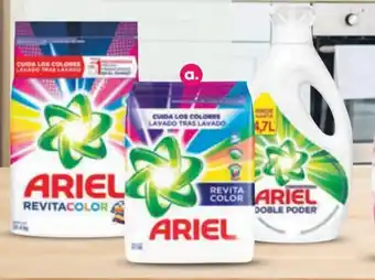 Éxito Detergente en polvo, polvo revitacolor o líquido concentrado 4.000 g /2.000 g /1.900 ml. Ariel oferta