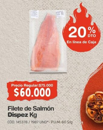 Makro Filete de Salmón Dispez Kg oferta