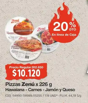 Pizzas Zenú x 226 g