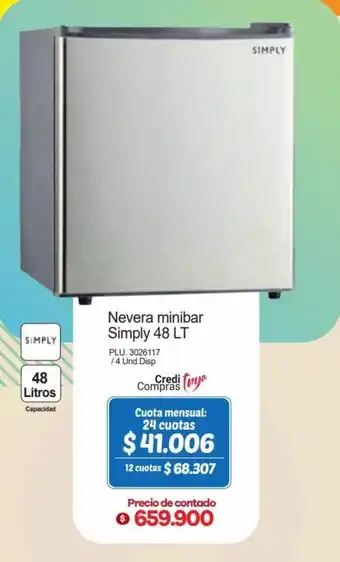 Surtimax Nevera minibar Simply 48 LT oferta