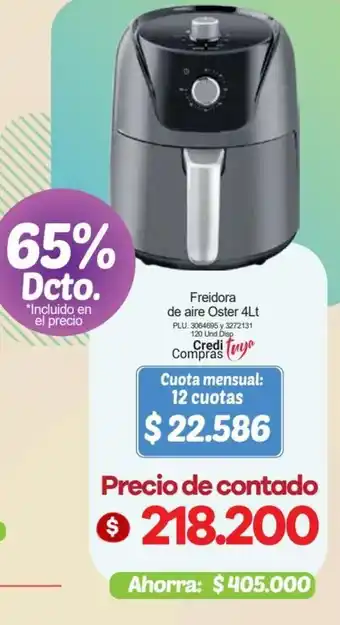 Surtimax Freidora de aire Oster 4Lt oferta