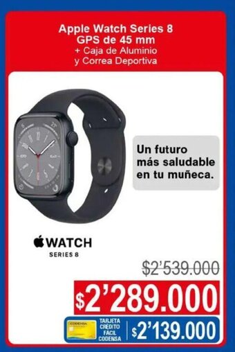 Ktronix Apple Watch Series 8 GPS de 45 mm + Caja de Aluminio y Correa Deportiva oferta