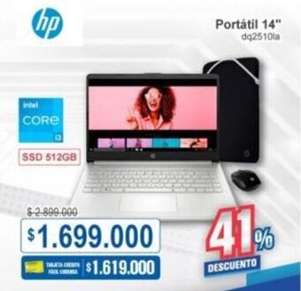 Ktronix hp Portátil 14" dq2510la oferta