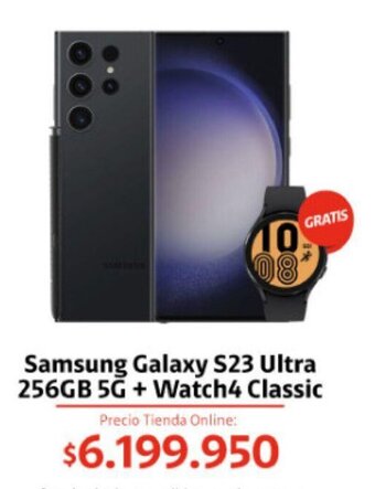 Claro Samsung Galaxy S23 Ultra 256GB 5G + Watch4 Classic oferta
