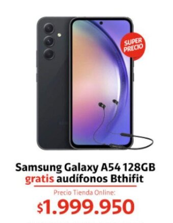 Claro Samsung Galaxy A54 128GB gratis audífonos Bthifit oferta