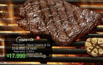Jumbo Vacío cuisine & co al vacío x 500g oferta