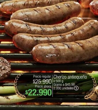 Jumbo Chorizo antioqueño x 500g oferta