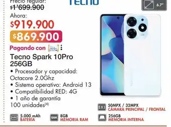 Metro Tecno spark 10pro oferta