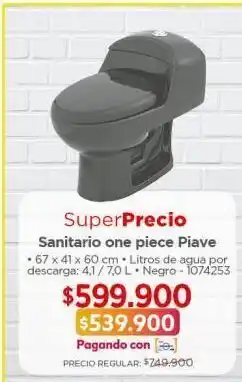 Easy Sanitario one piece piave oferta